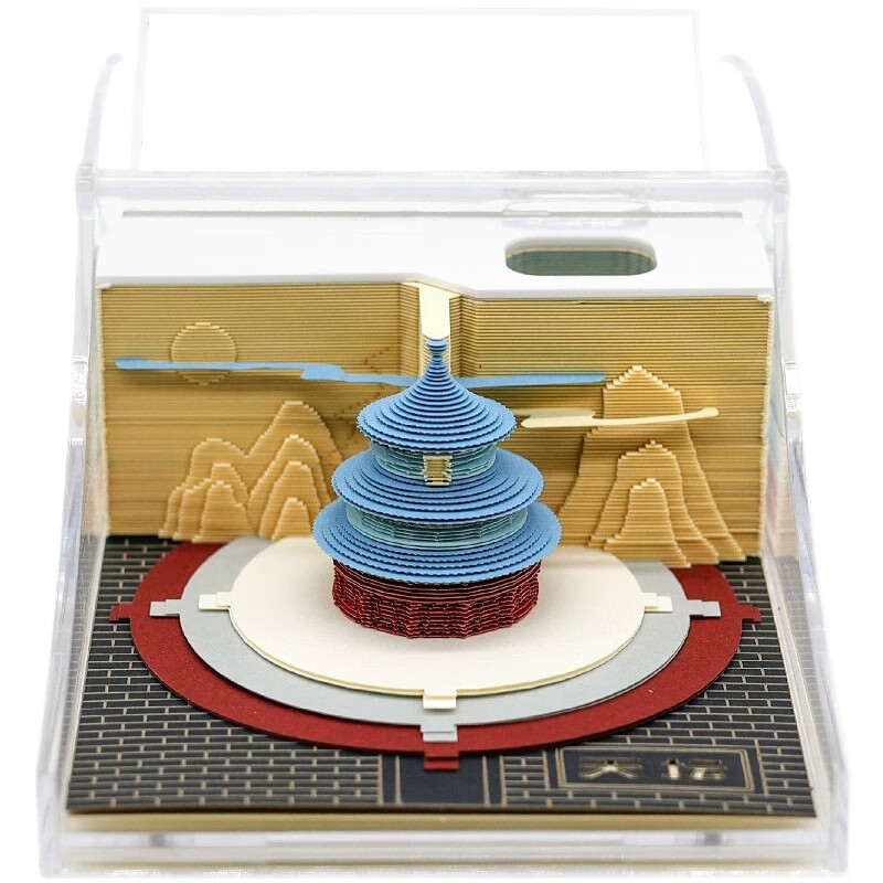 故宮文創(chuàng)國風(fēng)3D紙雕立體便簽紙 古風(fēng)精粹，創(chuàng)意禮物之選