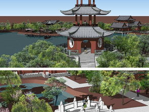 蘇州園林風(fēng)格中式公園SU模型設(shè)計(jì)圖選購指南 專業(yè)建筑模型的理想之選